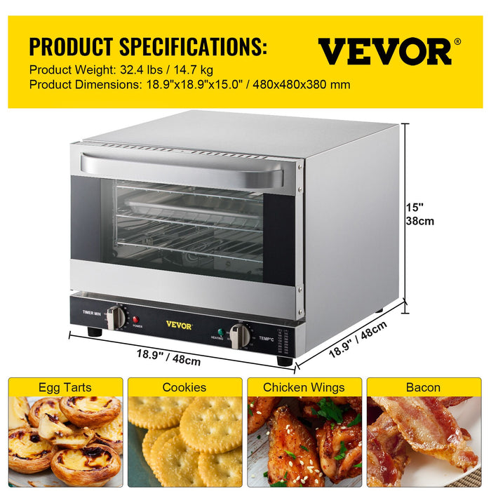 Backofen kaufen: Elektroofen, Multifunktionsofen 3/4-Schicht-Backmaschine, Toaster