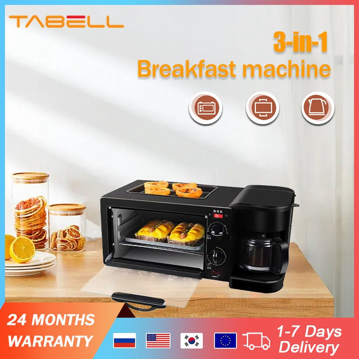 Backofen kaufen: 3 in 1: Brotbackautomat + Toaster + Hotdog-Maschine