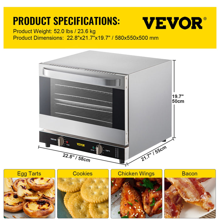 Backofen kaufen: Elektroofen, Multifunktionsofen 3/4-Schicht-Backmaschine, Toaster