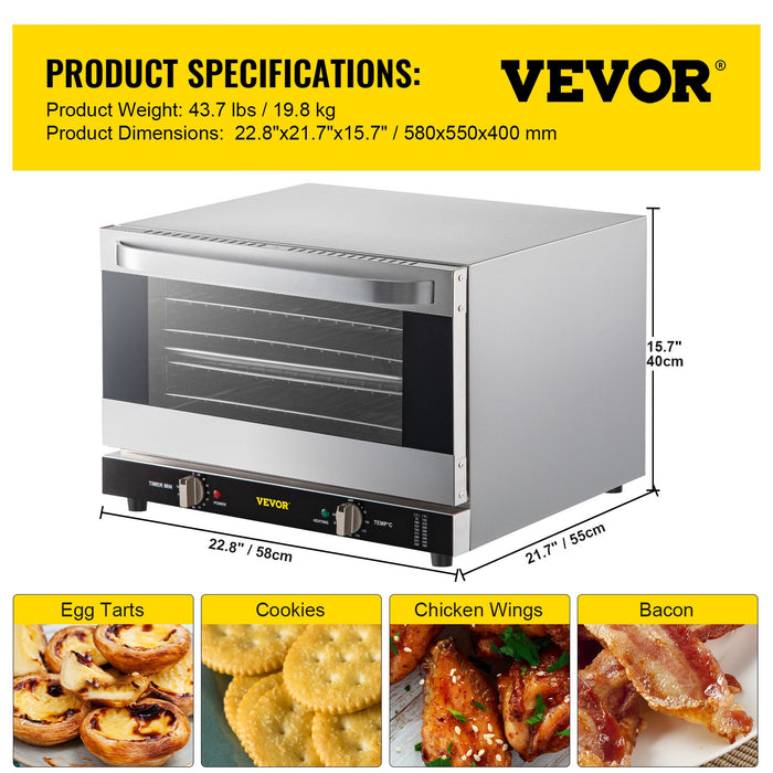Backofen kaufen: Elektroofen, Multifunktionsofen 3/4-Schicht-Backmaschine, Toaster