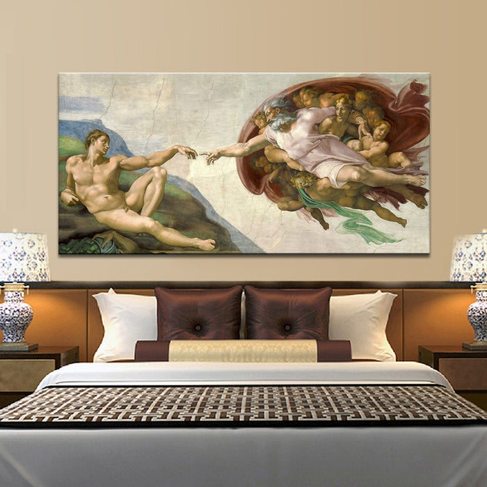 Kunstdrucke kaufen: Deckenfresko der Sixtinischen Kapelle von Michelangelo