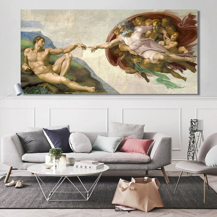 Kunstdrucke kaufen: Deckenfresko der Sixtinischen Kapelle von Michelangelo